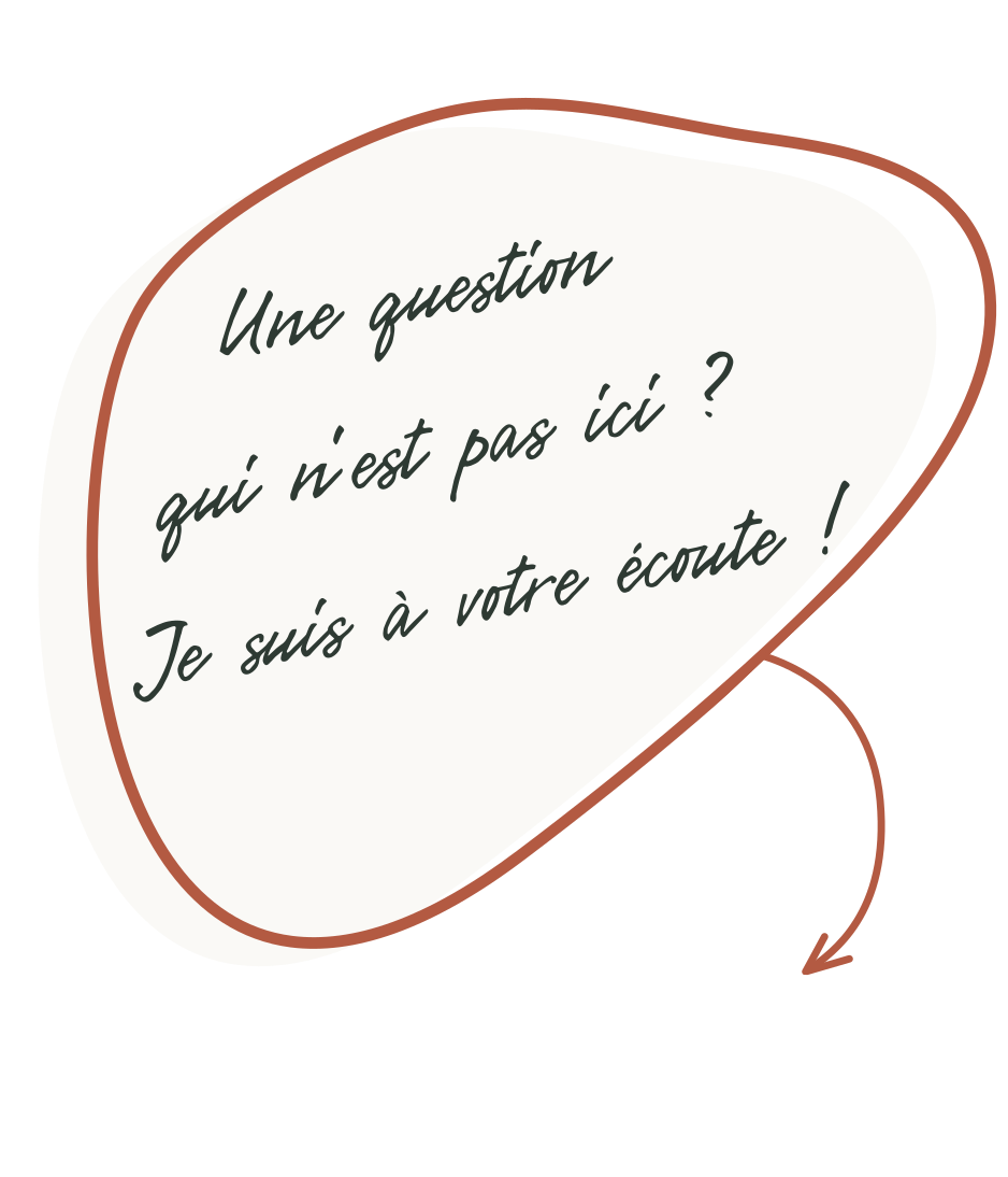 Une question qui n'est pas ici ? Je suis à votre écoute !